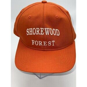 Shorewood Forest Indiana Orange Basketball Hat Ball Cap Snapback Adjustable Sz S